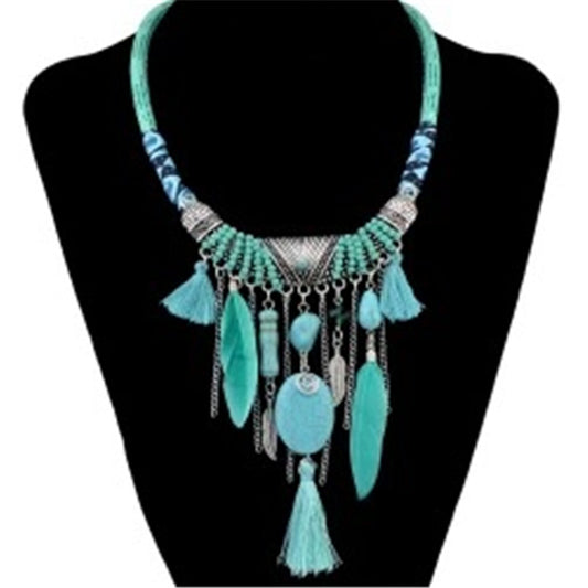 Bohemian feather necklace, more colours available