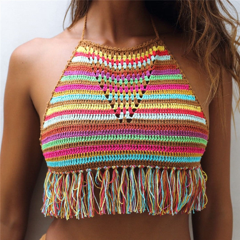 Tammy Crochet Bikini Top Beach