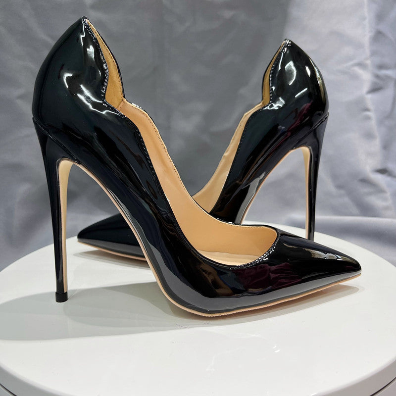 Women's Patent Leather With Ultra-thin Heels And High Heels