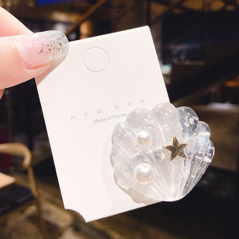 Ocean Shell Starfish Hair Clip