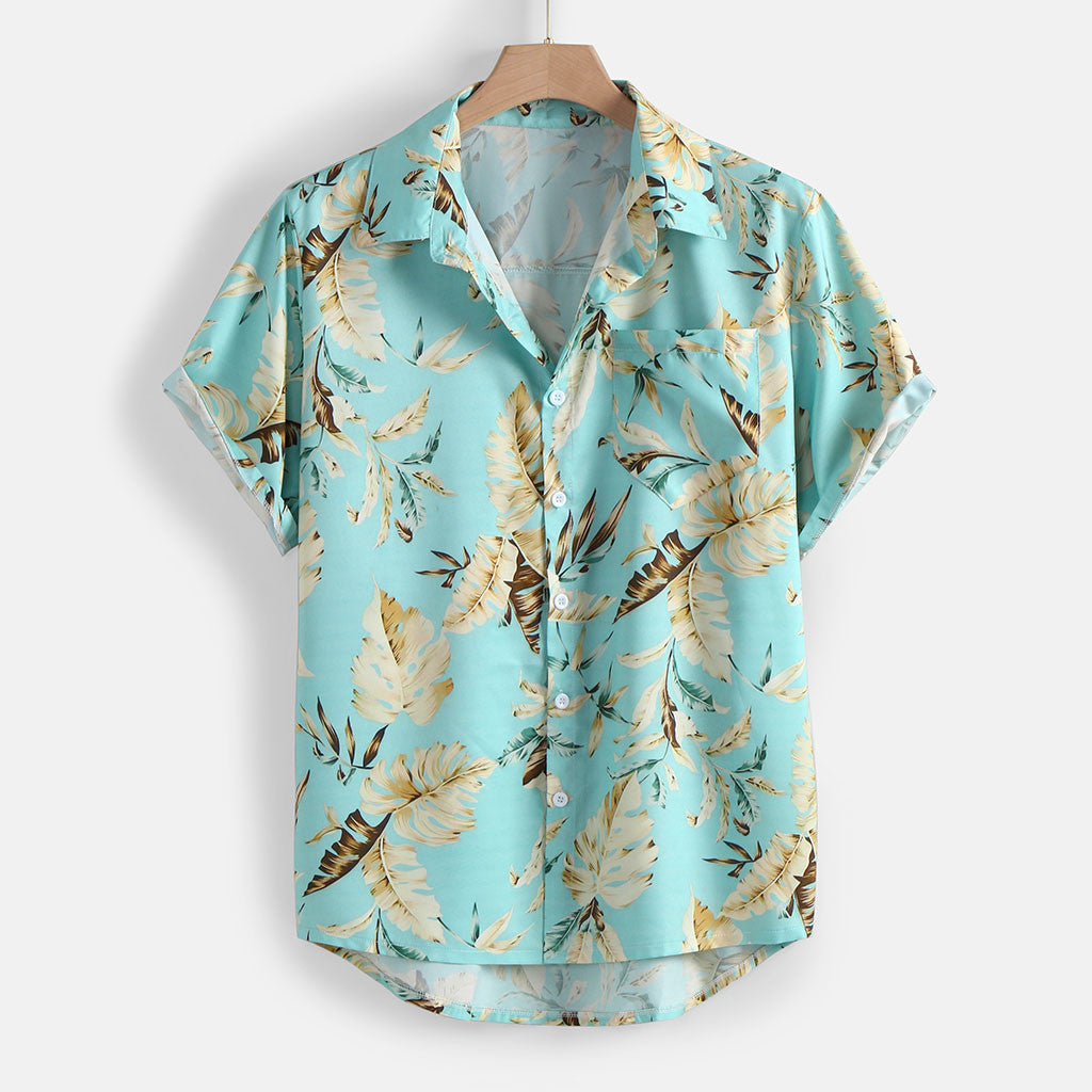 Men's printed beach shirt