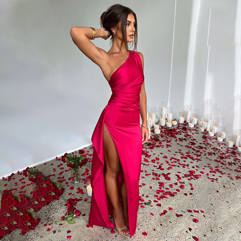 Summer Nights Sexy Satin Dress. Other Colours Available