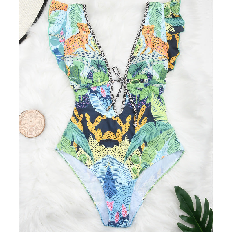 Gemma Retro Digital Print Beach Swimsuit. More colours available