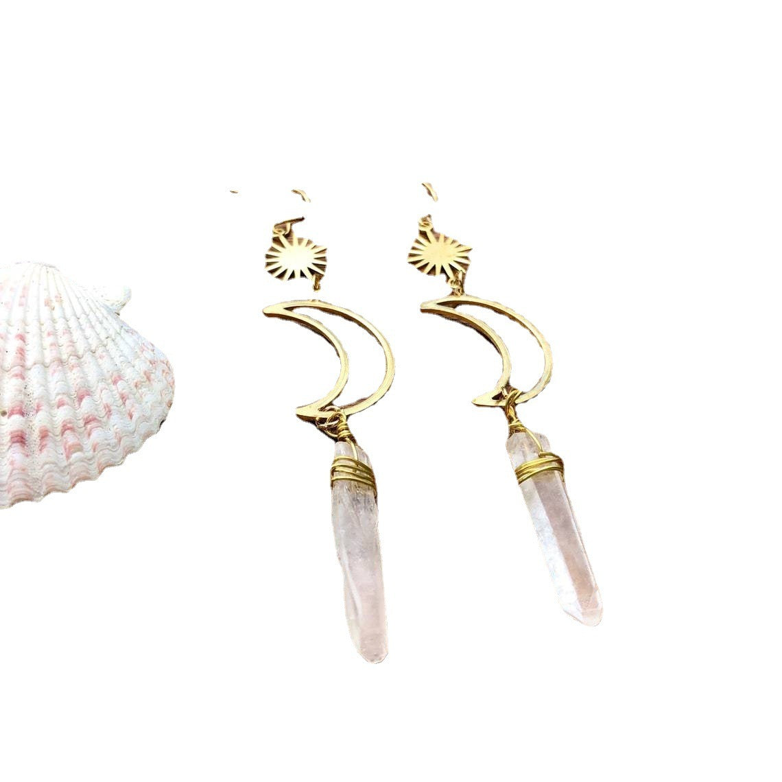 Moon Crystal Earrings